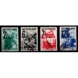 1932 - Holland - AFA 249-52 - Frimærke - Stemplet.